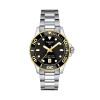 Reloj Tissot Seastar T1202101105100 para dama con correa de acero Negro