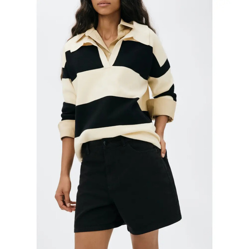 SHORTS FEM PRETO ESCURO