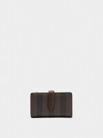 Cartera Con Rayas M marron