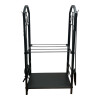 Rack para leña 2 niveles con herramientas Rack para leña 2 niveles con herramientas