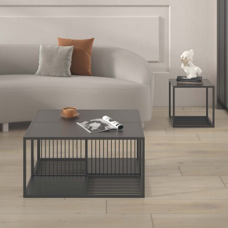 MESA LATERAL METAL NEGRO OLIVIA