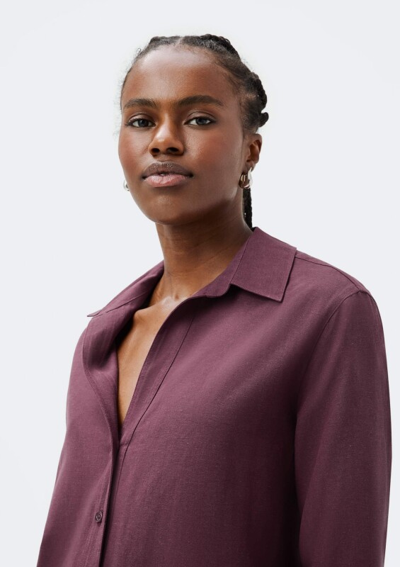 CAMISA FEM AZUL MEDIO