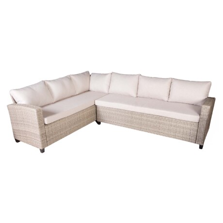 SET DE COMEDOR EXTERIOR RATTAN-SINTETICO NATURAL-BEIGE HAWAI