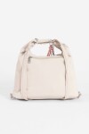 Hobo mochila con llavero removible beige