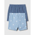 B INDIGO 2PK SHORT DARK INDIGO