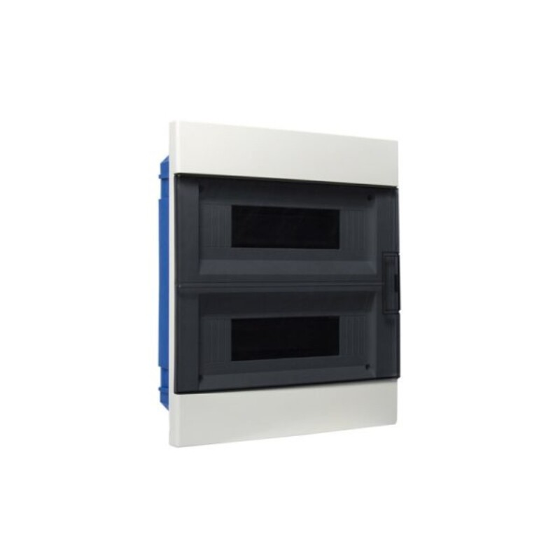TABLERO DE EMB 24 MOD (F) TAPA BCA Tablero Eléctrico de Embutir 24 Módulos Negro