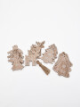 ADORNO COLGANTE MDF 12 PCS BEIGE