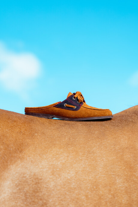 Half Del Corral Shoes Habano / Azul