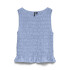 VMNORI SMOCK SL TOP WVN Brunnera Blue
