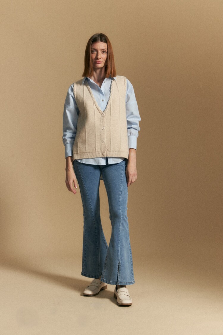 CHALECO DURAN Beige Melange