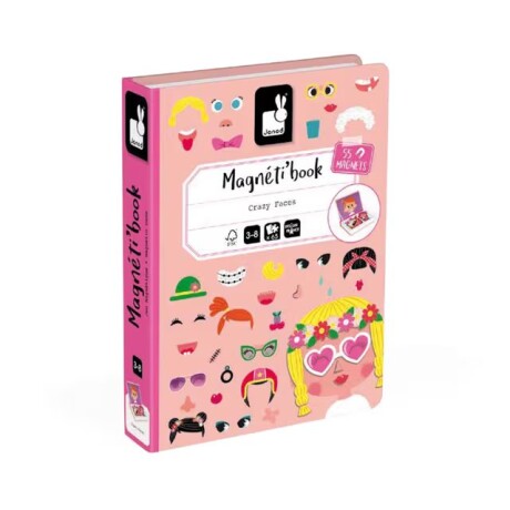 MAGNETIC BOOK CRAZY FACES CHICAS JANOD MAGNETIC BOOK CRAZY FACES CHICAS JANOD