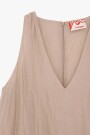 VESTIDO ARRUGADO Beige