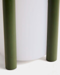 Lámpara de mesa pequeña portátil Leros de polietileno y acero verde