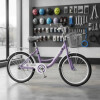 Bicicleta Rodado 20 Con Canasto Y Parrilla Violeta
