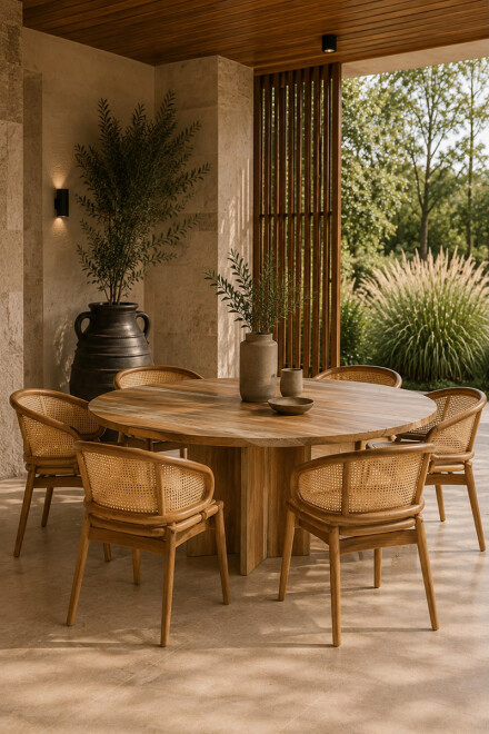 CREST MESA COMEDOR CREST 160DIAMX75CM H