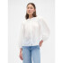 V-LS LACE INSERT FASHION TOP NEW OFF WHITE V2