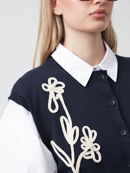 CHALECO D.CASSIN NICOLASA AZUL