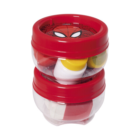 Pote Apilable con Traba Spiderman 155 ml U