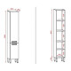 Estantería Ametista 2 Puertas Nogueira Off White Kits Paraná Estantería Ametista 2 Puertas Nogueira Off White Kits Paraná