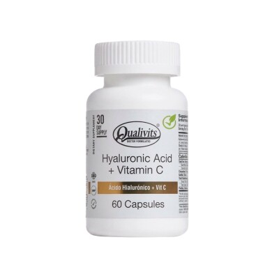 Ácido Hialurónico con Vitamina C 60 Cápsulas Qualivits Hyaluronic Acid + Vit C Qualiv