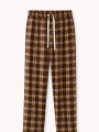 PANTALON PIJAMA FLANNEL MARRON OSCURO