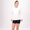 Polo Manga Larga Feather Tech+ Long-Sleeve Top Mujer Classic White