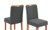 Silla Julia tapizada - Linea Milán Gris Granito