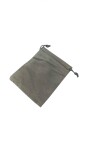 BOLSA DE GAMUZA 10X8 CM GRIS