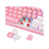 Teclado Redragon Fizz pro White/pink red switch spanish wireless K616-RGB Teclado Redragon Fizz pro White/pink red switch spanish wireless K616-RGB
