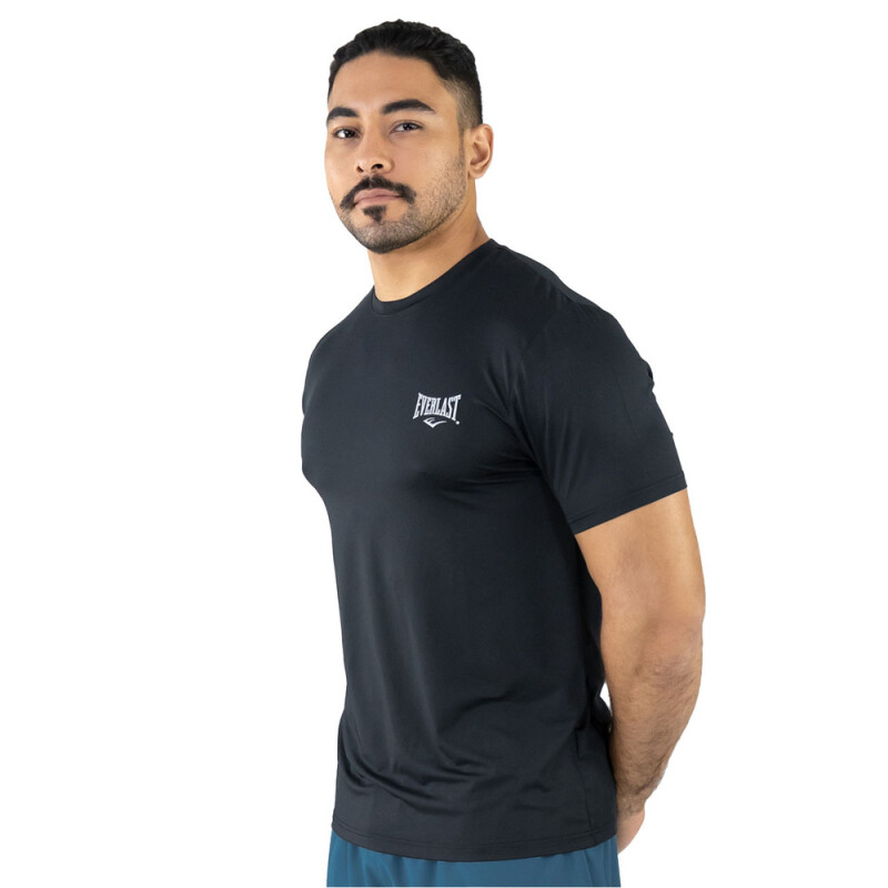 TSHIRT MEN EVERLAST POLY/SPX CHAMPION BK XL NEGRO