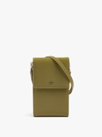 Bolsa Para Móvil Textura Suave Con Solapa caqui