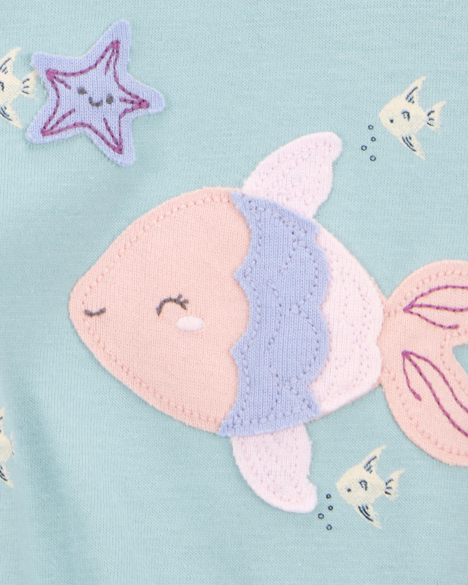 Monito bombachudo de algodón, diseño peces Sin color