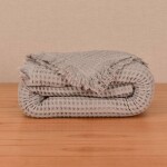 Manta Cloque Gris