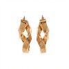 Caravanas aros Infinito diseño Greca de oro 18k- Oro 18K - Sin piedra- CA9502 sinpiedra