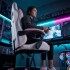 Silla Gamer Ergonomica Escritorio Reclinable Soporta 200kg Imback Blanco con Rosa Silla Gamer Ergonomica Escritorio Reclinable Soporta 200kg Imback Blanco con Rosa
