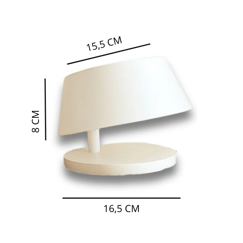 FEDOR DE MESA Lampara Decorativa Fedor Blanca