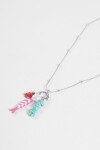 Collar acero pez plateado
