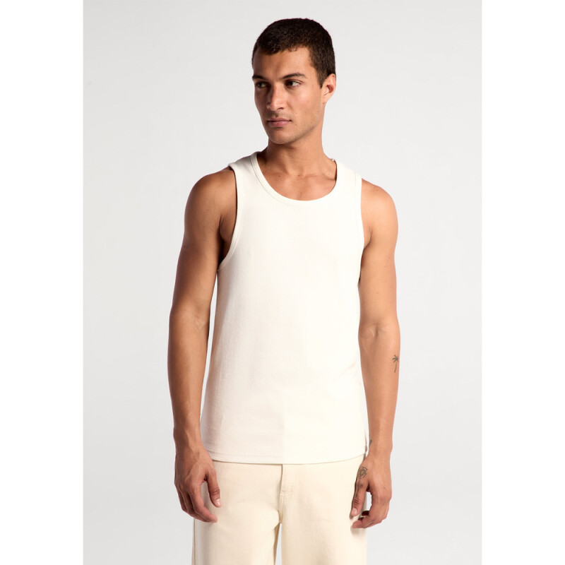 CAMISETA REGATA MASC BEGE CLARO