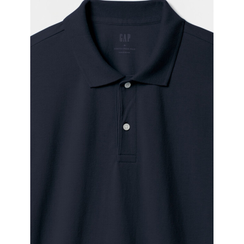 V-STRETCH PIQUE POLO - SOLID TAPESTRY NAVY
