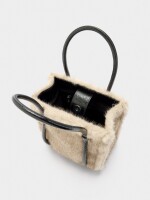 Bolso Tote Efecto Pelo crudo