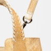 Cartera de mano The Braided en cuero vegetal liso Natural