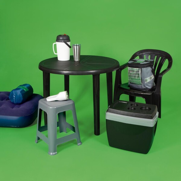 MESA REDONDA MOR NEGRA 90ØX72 NEGRO