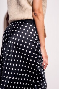 Falda Lunares Negro