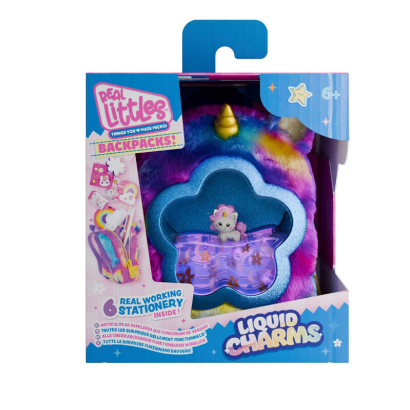 Mini Mochila llavero accesorio Liquid Charms Real Littles Unicornio: Uni-que Style