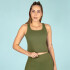 TANK FEM POLY/SPX EVERLAST EARTHED GN W7 GREEN