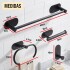 Set Accesorios De Baño Rollo Toalla Percha Juego 4 Piezas Adhesivo Acero Inoxidable Imback Color Negro Set Accesorios De Baño Rollo Toalla Percha Juego 4 Piezas Adhesivo Acero Inoxidable Imback Color Negro