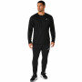 Polo Running Asics Silver LS Top Hombre Performance Black