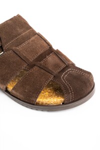 Zueco Con Hebilla Chocolate