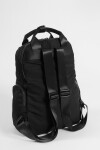 Mochila porta laptop con llavero negro