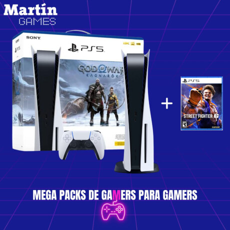 PS5 0KM CON LECTORA + GOD OF WAR RAGNAROK + STREET FIGTHER 6 PS5 0KM CON LECTORA + GOD OF WAR RAGNAROK + STREET FIGTHER 6